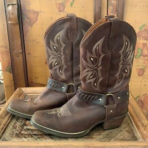 Women’s brown cowboy boots
